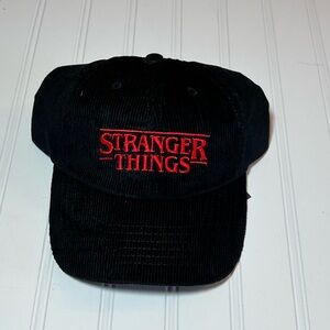 Stranger Things Black Corduroy Hat Cap